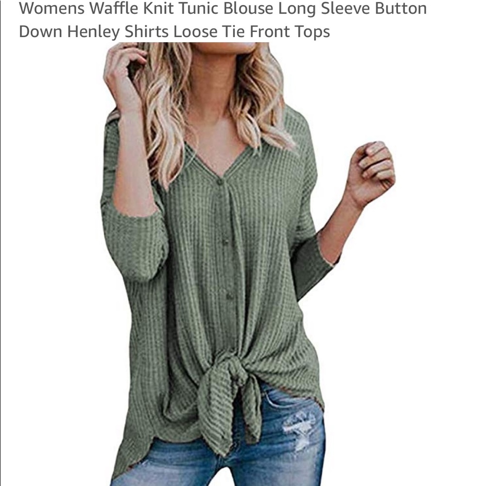 Waffle Knit Top